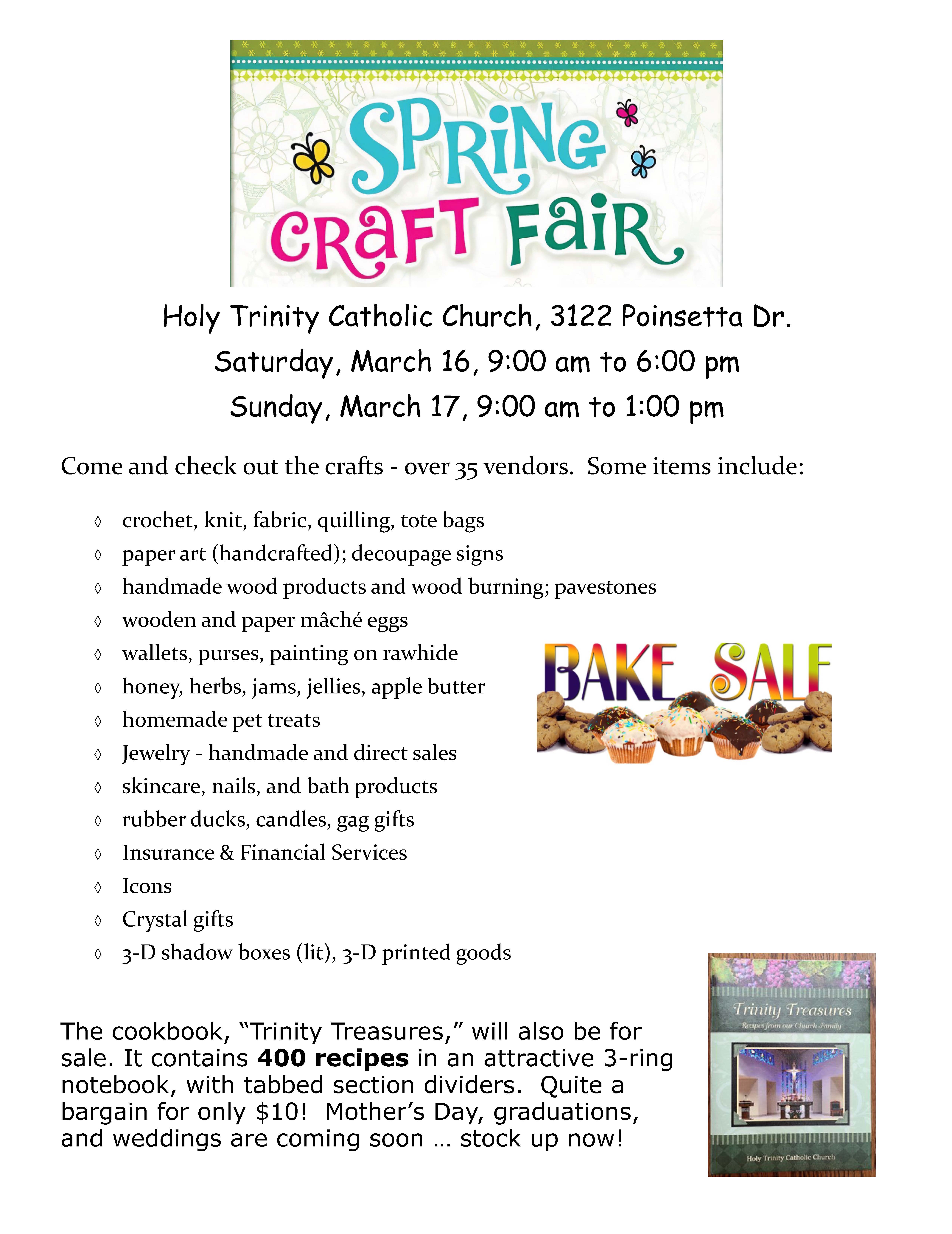 Holy Trinity Spring Craft Fair